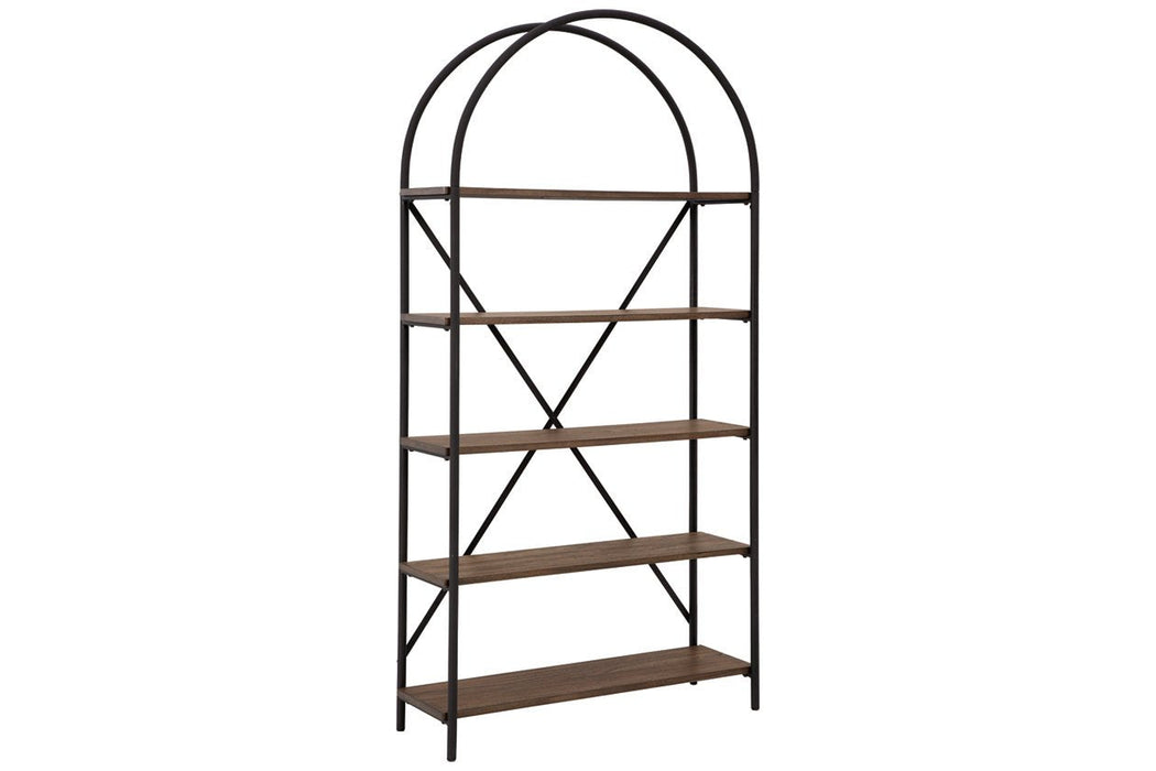 Galtbury Brown/Black Bookcase - A4000325 - Gate Furniture