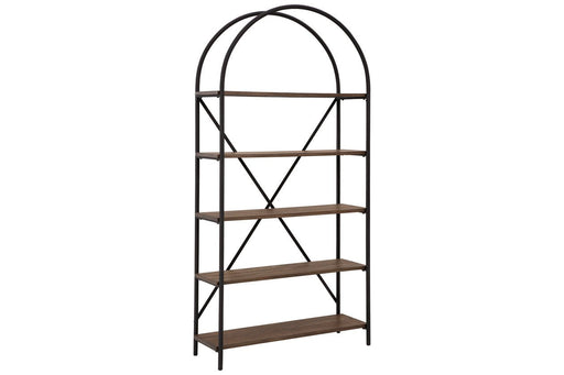 Galtbury Brown/Black Bookcase - A4000325 - Gate Furniture