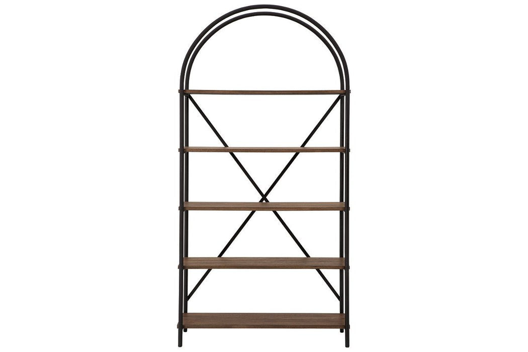 Galtbury Brown/Black Bookcase - A4000325 - Gate Furniture