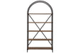 Galtbury Brown/Black Bookcase - A4000325 - Gate Furniture