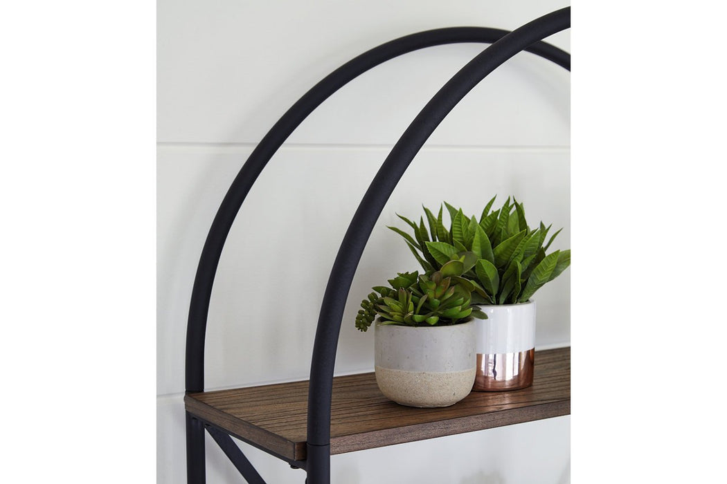 Galtbury Brown/Black Bookcase - A4000325 - Gate Furniture