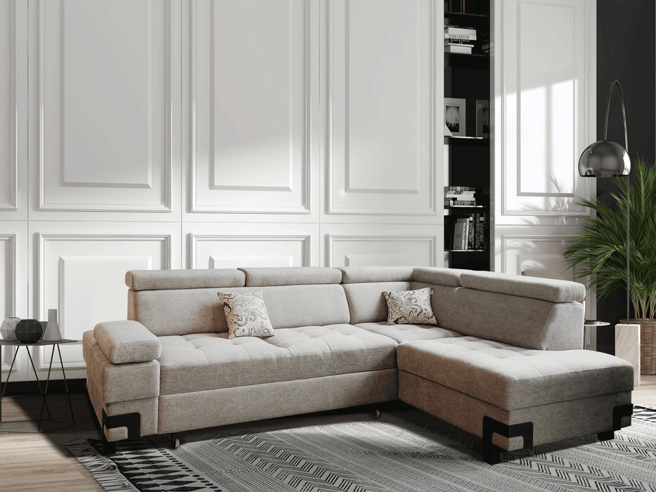 Garda Sectional W/ Bed And Storage - i30698 - Gate Furniture