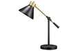 Garville Black/Gold Finish Desk Lamp - L734342 - Gate Furniture