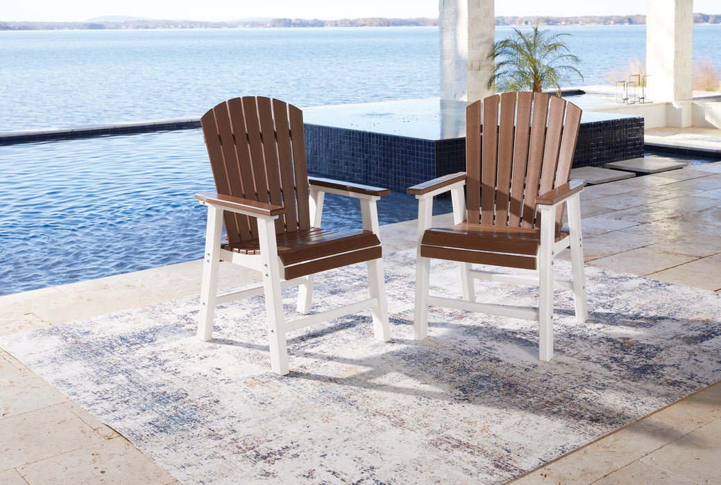 Genesis Bay Outdoor Dining Arm Chair (Set of 2) - P212-601A - In Stock Furniture