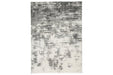 Gerdie Cream/Gray Large Rug - R404991 - Gate Furniture