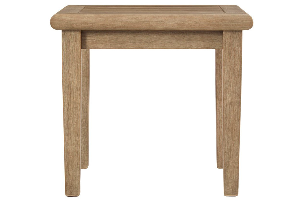 Gerianne Grayish Brown End Table - P805-702 - Gate Furniture