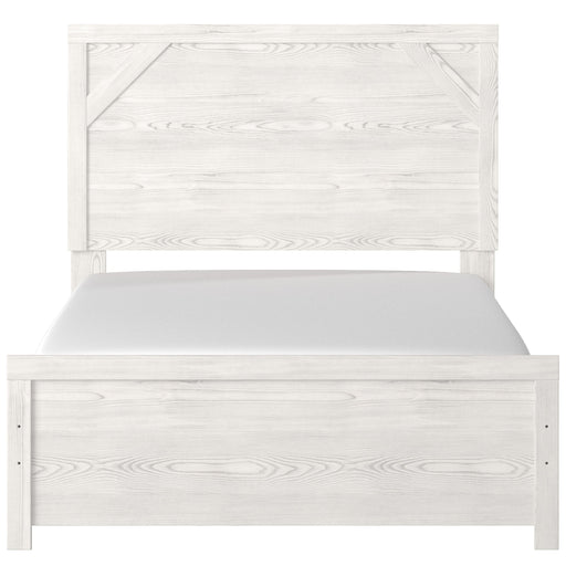 Gerridan White-Gray Full Panel Bed - Gate Furniture