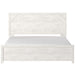 Gerridan White-Gray King Panel Bed - Gate Furniture