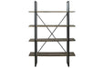 Gilesgrove Black/Gray Bookcase - A4000017 - Gate Furniture