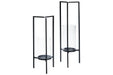 Ginette Black Candle Holder (Set of 2) - A2000463 - Gate Furniture
