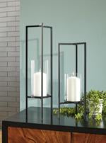 Ginette Black Candle Holder (Set of 2) - A2000463 - Gate Furniture