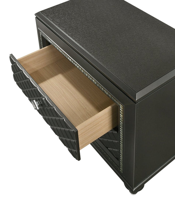 Giovani Dark Gray Nightstand - B7900-2 - Gate Furniture