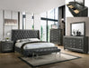 Giovani Dark Gray Queen Panel Bed - Gate Furniture
