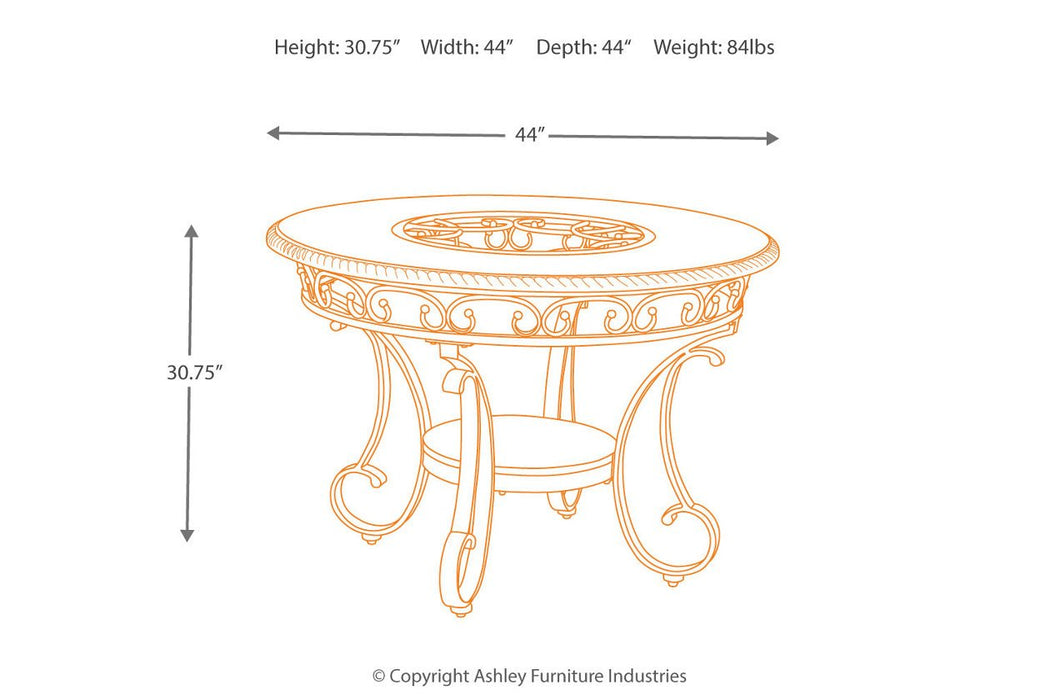 Glambrey Brown Dining Table - D329-15 - Gate Furniture