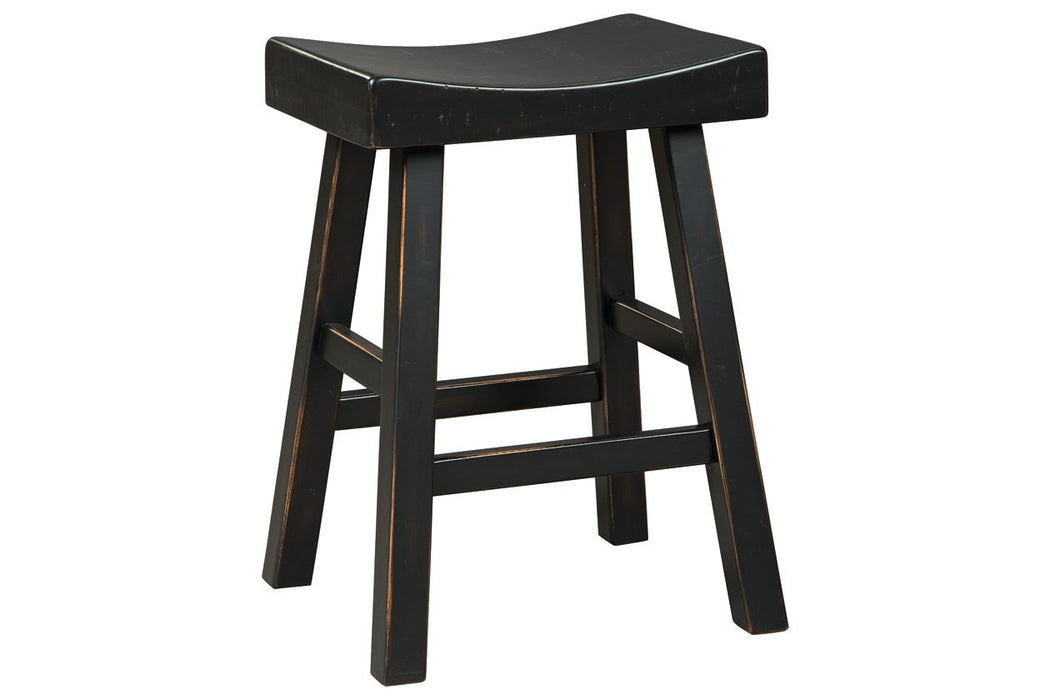 Glosco Black Counter Height Bar Stool (Set of 2) - D548-524 - Gate Furniture