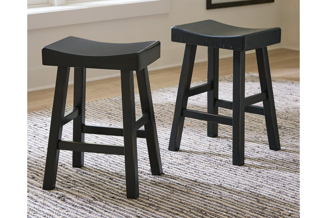Glosco Black Counter Height Bar Stool (Set of 2) - D548-524 - Gate Furniture