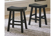 Glosco Black Counter Height Bar Stool (Set of 2) - D548-524 - Gate Furniture