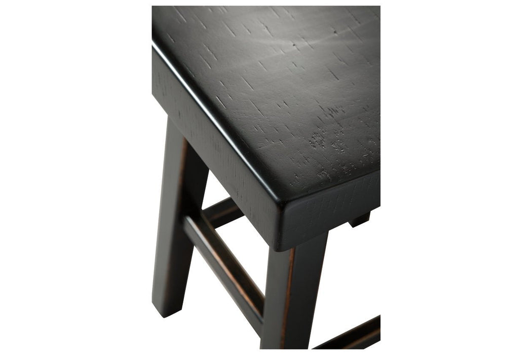 Glosco Black Counter Height Bar Stool (Set of 2) - D548-524 - Gate Furniture