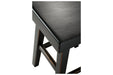 Glosco Black Counter Height Bar Stool (Set of 2) - D548-524 - Gate Furniture