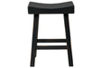 Glosco Black Counter Height Bar Stool (Set of 2) - D548-524 - Gate Furniture