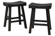 Glosco Black Counter Height Bar Stool (Set of 2) - D548-524 - Gate Furniture