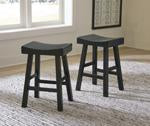 Glosco Black Counter Height Bar Stool (Set of 2) - D548-524 - Gate Furniture