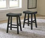Glosco Black Counter Height Bar Stool (Set of 2) - D548-524 - Gate Furniture