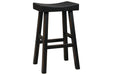 Glosco Black Pub Height Bar Stool (Set of 2) - D548-530 - Gate Furniture