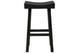 Glosco Black Pub Height Bar Stool (Set of 2) - D548-530 - Gate Furniture
