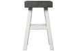 Glosco Brown Gray/Antique White Counter Height Bar Stool (Set of 2) - D548-424 - Gate Furniture