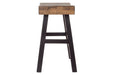 Glosco Medium Brown/Dark Brown Counter Height Bar Stool (Set of 2) - D548-024 - Gate Furniture