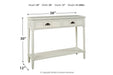 Goverton White Sofa/Console Table - A4000178 - Gate Furniture