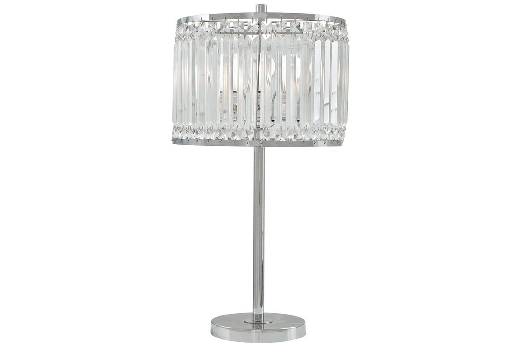 Gracella Chrome Finish Table Lamp - L428154 - Gate Furniture