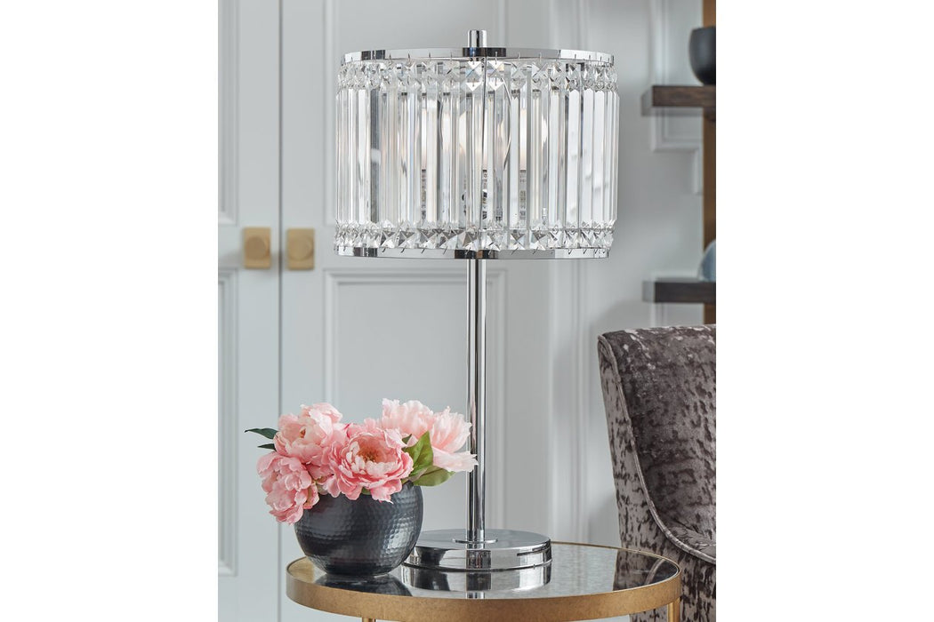 Gracella Chrome Finish Table Lamp - L428154 - Gate Furniture