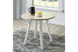 Grannen White/Natural Dining Table - D407-15 - Gate Furniture