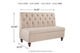Gwendale Light Beige Storage Bench - A3000185 - Gate Furniture
