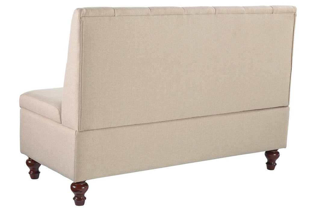 Gwendale Light Beige Storage Bench - A3000185 - Gate Furniture
