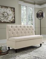 Gwendale Light Beige Storage Bench - A3000185 - Gate Furniture