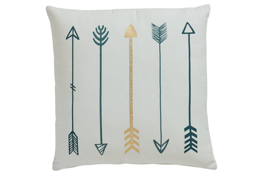 Gyldan White/Teal/Gold Pillow (Set of 4) - A1000994 - Gate Furniture