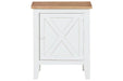 Gylesburg White/Brown Accent Cabinet - A4000323 - Gate Furniture