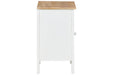 Gylesburg White/Brown Accent Cabinet - A4000323 - Gate Furniture