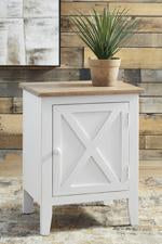 Gylesburg White/Brown Accent Cabinet - A4000323 - Gate Furniture