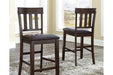 Haddigan Dark Brown Counter Height Bar Stool (Set of 2) - D596-124 - Gate Furniture