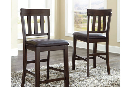 Haddigan Dark Brown Counter Height Bar Stool (Set of 2) - D596-124 - Gate Furniture