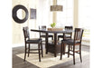 Haddigan Dark Brown Counter Height Dining Extension Table - D596-42 - Gate Furniture