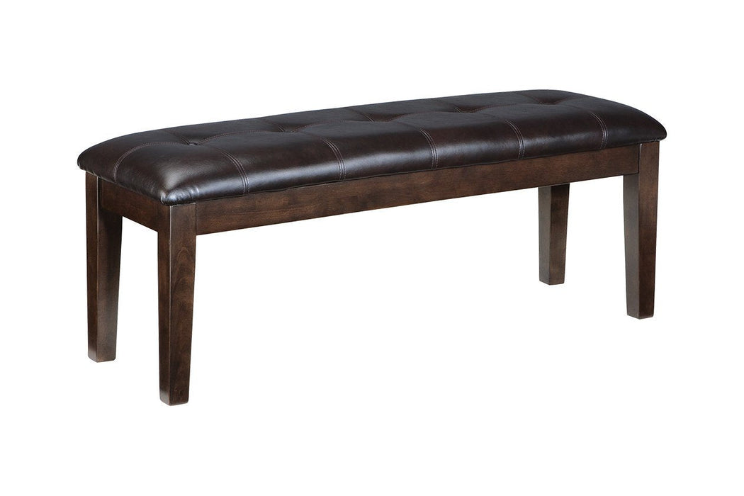Haddigan Dark Brown Dining Bench - D596-00 - Gate Furniture