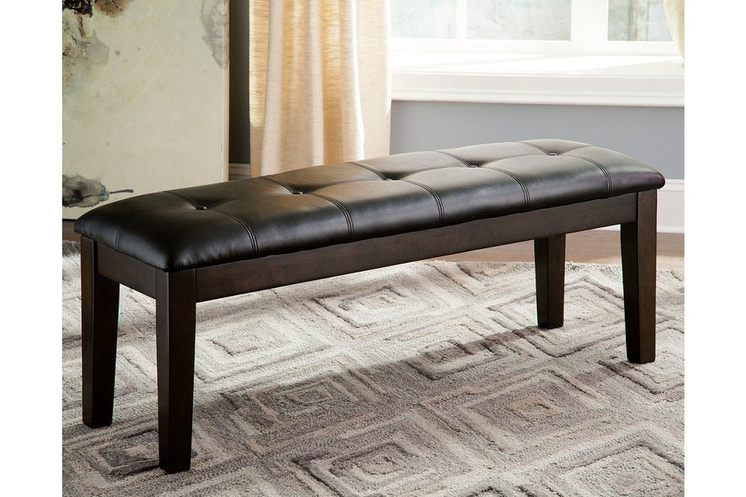 Haddigan Dark Brown Dining Bench - D596-00 - Gate Furniture
