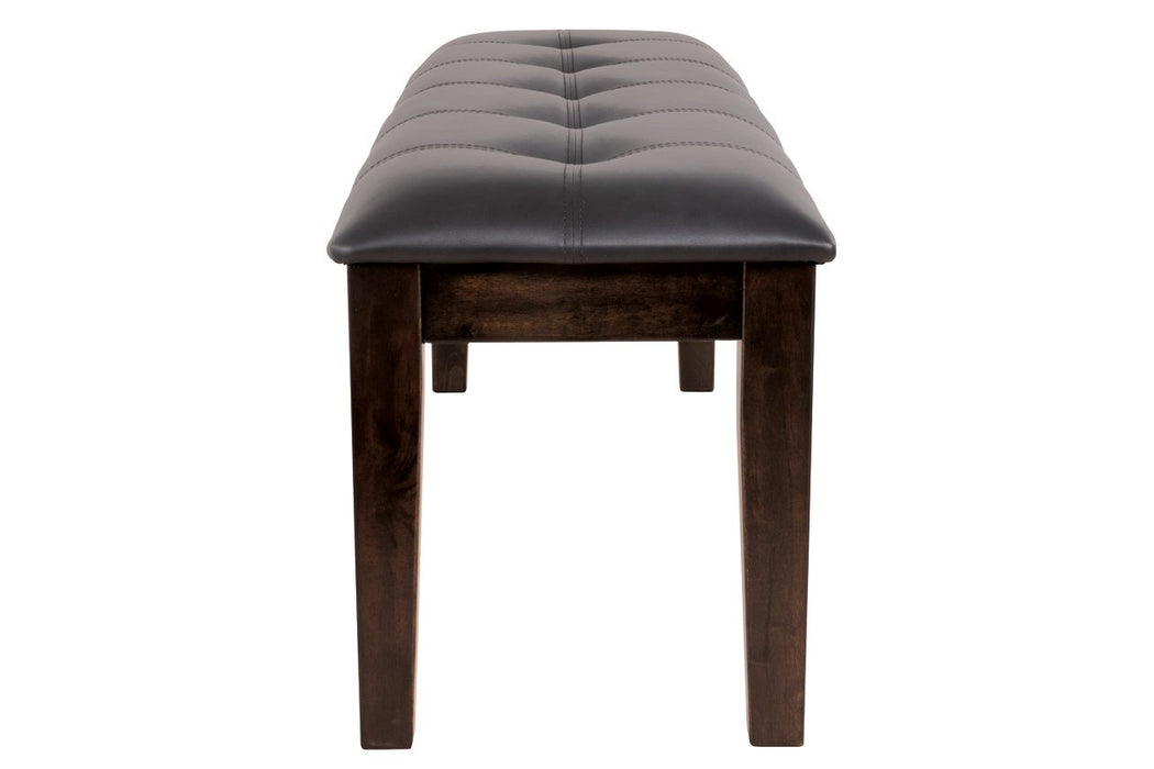 Haddigan Dark Brown Dining Bench - D596-00 - Gate Furniture