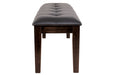 Haddigan Dark Brown Dining Bench - D596-00 - Gate Furniture