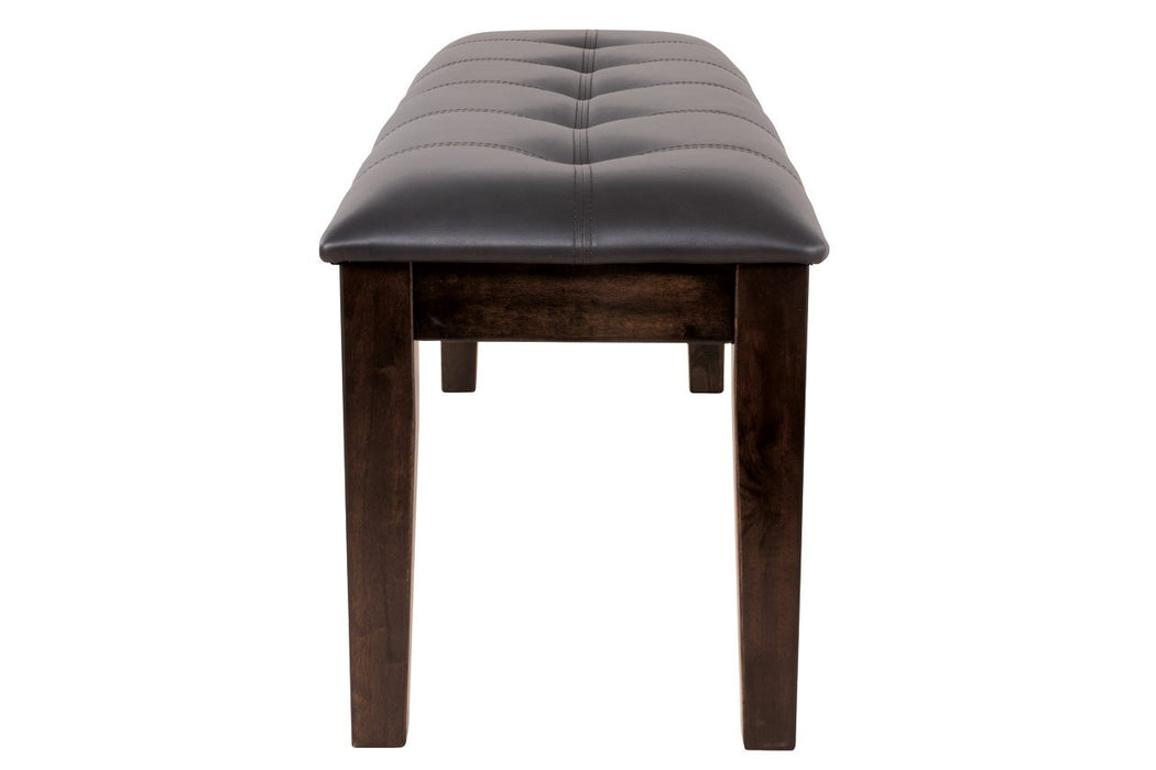 Haddigan Dark Brown Dining Bench - D596-00 - Gate Furniture